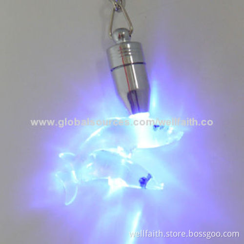 Business promotion gifts LED glow keychainNew